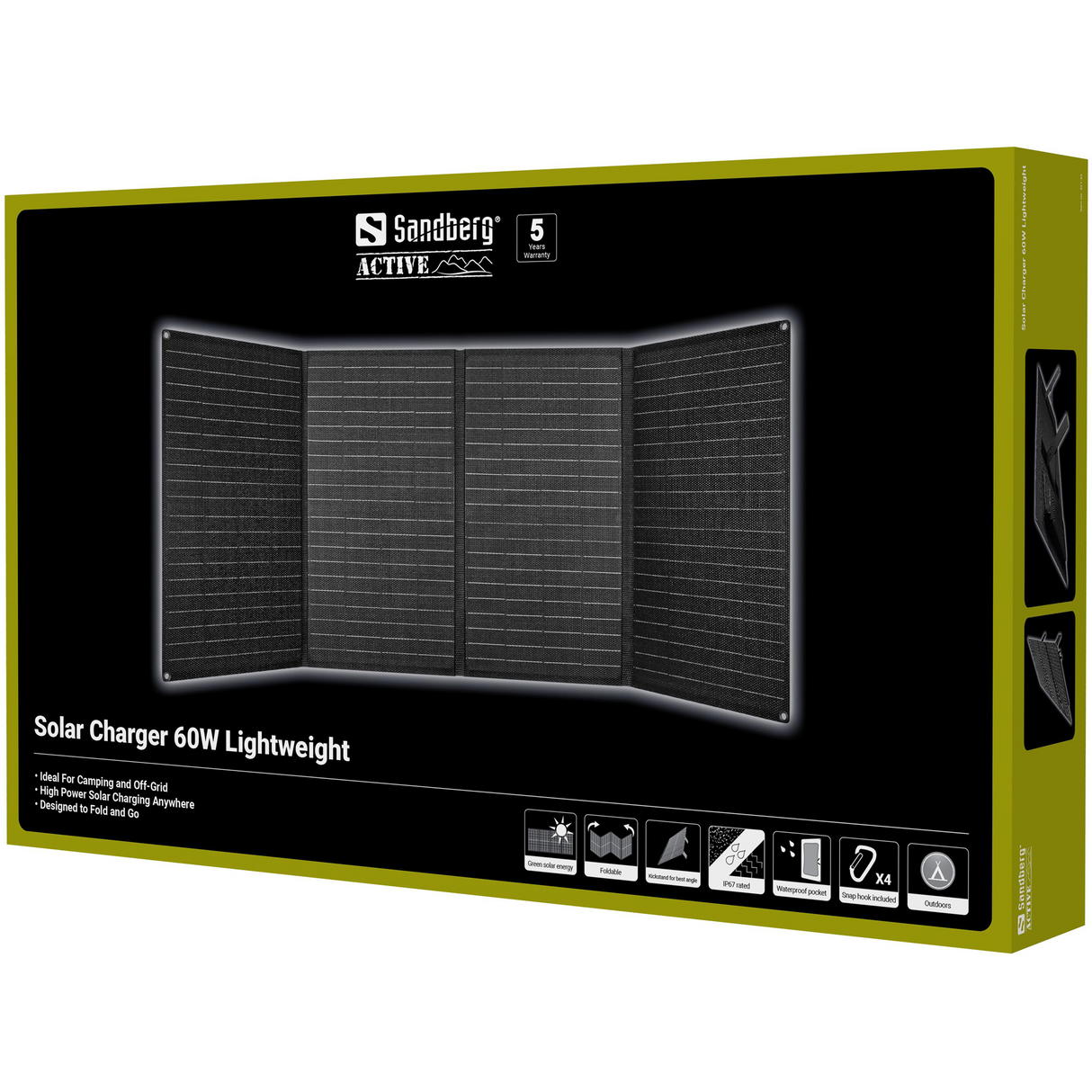 SANDBERG Solar Charger 60W Lightweight – Powerbanks (billede 2)