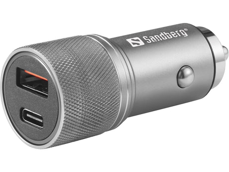 Sandberg Car Charger 1xQC3.0+1xUSBC 48W – Ladere til bilen (billede 1)
