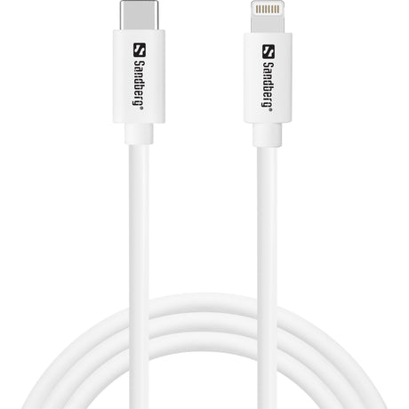 Sandberg USB-C AC Charger +Lightning 1M – Ladere m/kabel - 2.1/2.4Amp (billede 1)