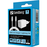 Sandberg USB-C AC Charger +Lightning 1M
