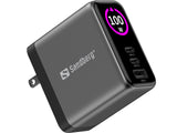 Sandberg Travel Charger PD100W Display – Rejseadaptere (billede 1)