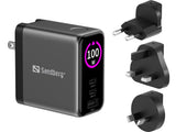 Sandberg Travel Charger PD100W Display – Rejseadaptere (billede 3)