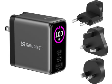 Sandberg Travel Charger PD100W Display – Rejseadaptere (billede 3)