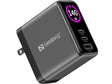 Sandberg Travel Charger PD140W Display – Rejseadaptere (billede 1)