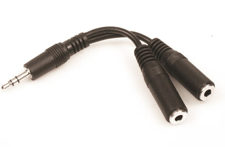 Sandberg MiniJack Splitter 1-2, Black – Kabler, TV/Hi-Fi