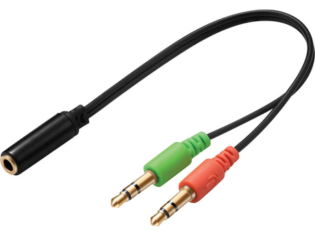 Sandberg Headset Converter Mobile to PC, Black – Headset adaptere (billede 1)