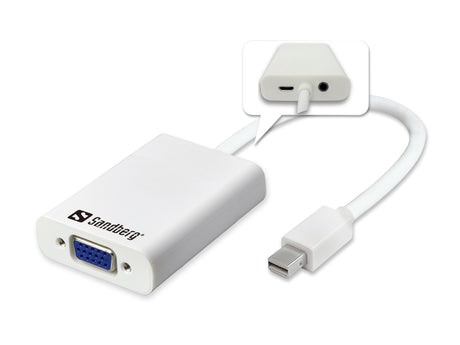 Adapter MiniDP to VGA+Audio