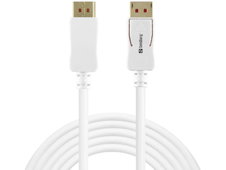 Sandberg DisplayPort 1.4 8K/60Hz, White (2m) – Kabler, DisplayPort