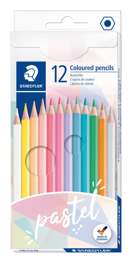 Farveblyant Pastel Line sekskantet (12)