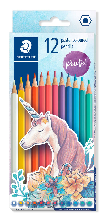 Farveblyant sekskantet pastel farver ass (12)