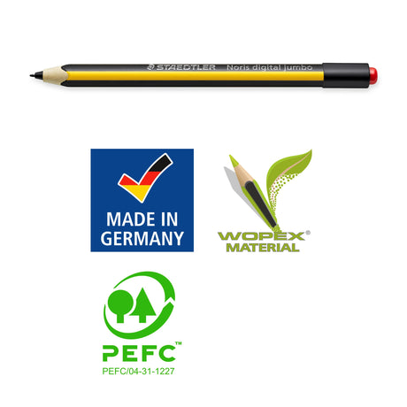 Staedtler Digital pen Noris Jumbo stylus Upcycled Wood – Tablettilbehør (billede 5)