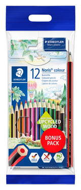 Farveblyant Noris Upcycled Wood Bonussæt ass (12+1)