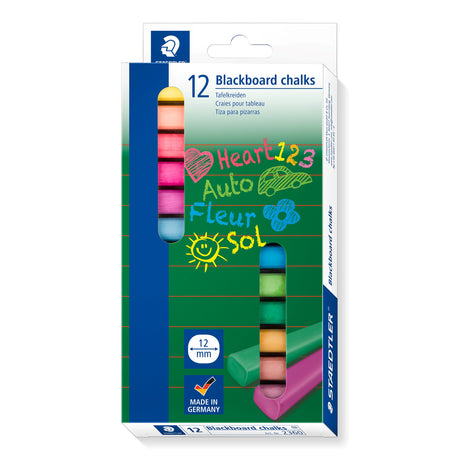Staedtler Tavlekridt farvede ass (12) (billede 1)