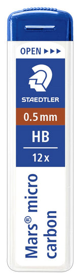 Stifter Mars Micro 0,5mm HB (12 stifter)