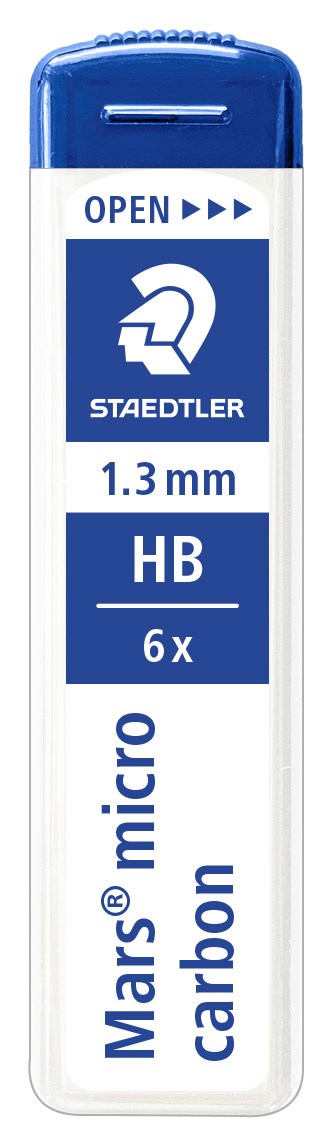 Staedtler Stifter Mars Micro 1,3mm HB (6 stifter) (billede 1)