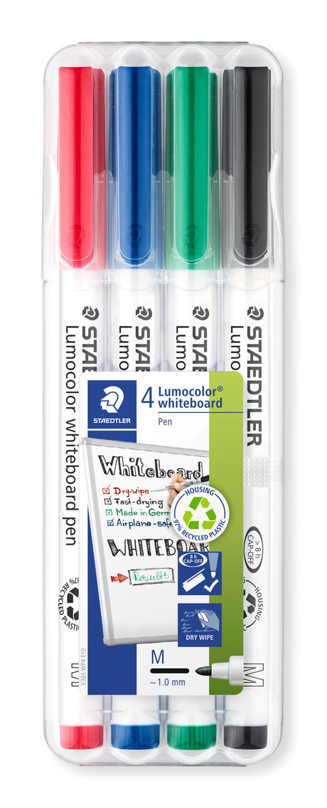Staedtler WB Marker Lumocolor rund 1mm ass (4) – Whiteboardpenne (billede 1)