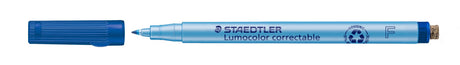 Staedtler Marker Lumocolor Correctable F non-perm 0,6mm blå – Markeringspenne (billede 1)
