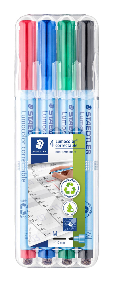 Staedtler Marker Lumocolor Correctable M non-perm 1,0mm ass (4) – Markeringspenne (billede 1)