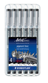 Fineliner pigment liner ass sort (6)