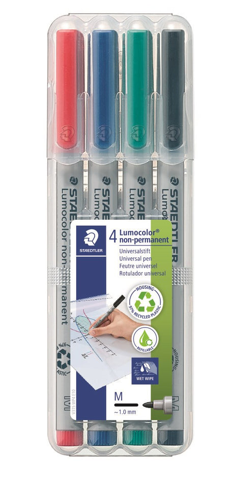 Staedtler Marker Lumocolor non-perm 1,0mm ass (4) – Markeringspenne (billede 2)