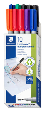 Marker Lumocolor non-perm 0,6mm ass (10)