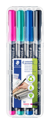 Marker Lumocolor perm 1,0mm ass (4)