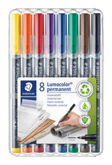 Marker Lumocolor perm 0,6mm ass (8)