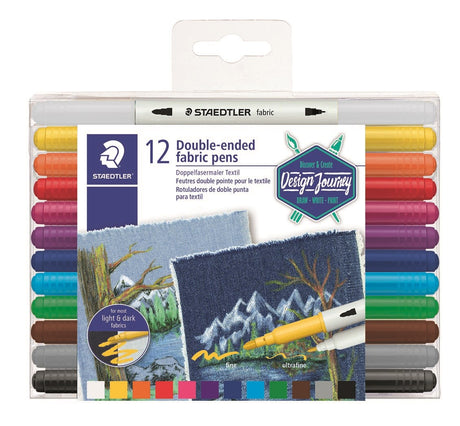 Staedtler Tekstil pen duo ass (12) – Tekstilmarkers