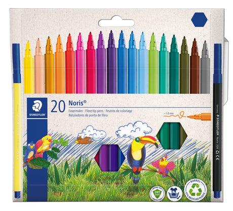 Staedtler Fiberpen Noris 1,0mm ass (20) – Tusser (billede 1)