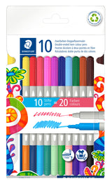 Fiberpen Duo Twin tusser ass farver (10)