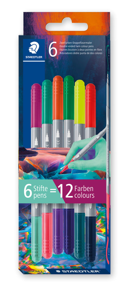 Fiberpen Duo tusser ass farver (6)