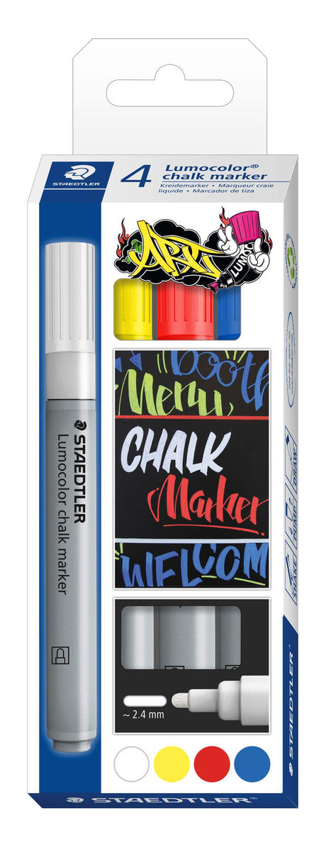 Staedtler Marker Lumocolor Chalk 2,4mm ass (4) – Chalk markers (billede 1)
