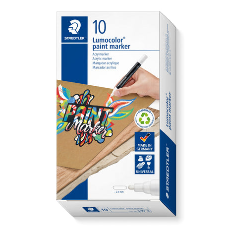 Staedtler Marker Lumocolor Paintmarker hvid – Specialpenne (billede 3)