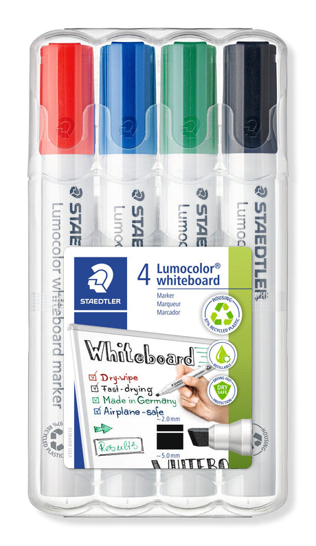 Staedtler WB Marker Lumocolor skrå 2-5mm ass (4) – Whiteboardpenne (billede 1)
