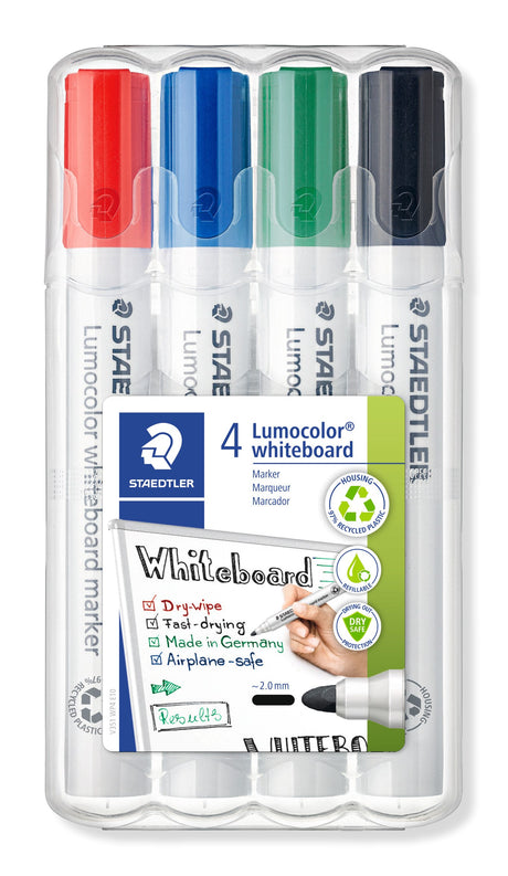 Staedtler WB Marker Lumocolor rund 2mm ass (4) – Whiteboardpenne (billede 1)