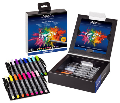 Staedtler Brush pen Pigment Arts ass (24) – Penselpenne (billede 2)