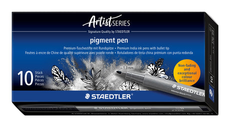 Staedtler Brush pen Pigment Arts intens sort – Penselpenne (billede 1)