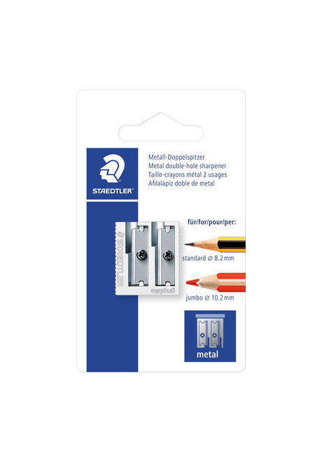 Staedtler Blyantspidser metal dobbelt hul blister