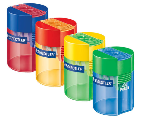 Staedtler Blyantspidser m/holder dobbelt ass transparent (billede 1)