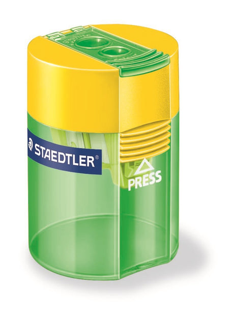 Staedtler Blyantspidser m/holder dobbelt ass transparent (billede 2)