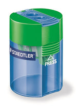Blyantspidser m/holder dobbelt ass transparent