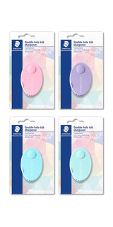 Blyantspidser m/holder dobbelt Pastel Line blister