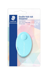 Blyantspidser m/holder dobbelt Pastel Line blister