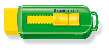 Staedtler Viskelæder PVC frit m/skub funktion ass farver – Viskelædere (billede 3)