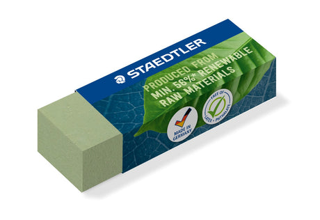 Staedtler Viskelæder Rå mat. 56% 65x23x13mm grøn – Viskelædere (billede 1)