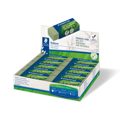 Staedtler Viskelæder Rå mat. 56% 65x23x13mm grøn – Viskelædere (billede 2)
