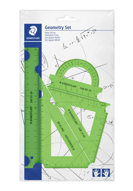 Staedtler Geometrisæt 4 dele ass neon farver (18) – Linealer (billede 3)