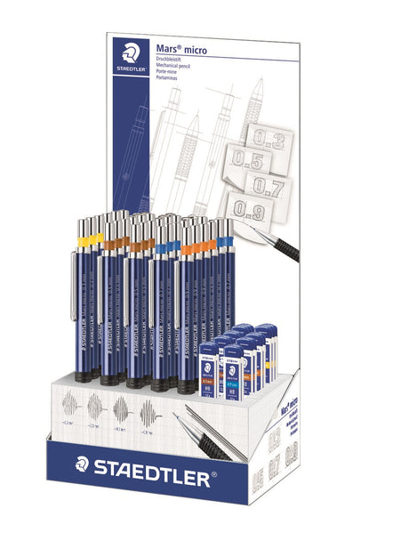 Staedtler Stiftblyant Mars Micro display ass blå (30) – Stiftblyanter (billede 1)