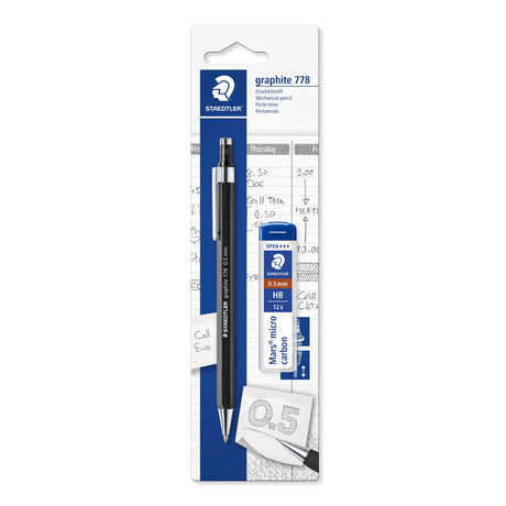 Staedtler Stiftblyant 778 0,5mm + stifter blister sort – Stiftblyanter