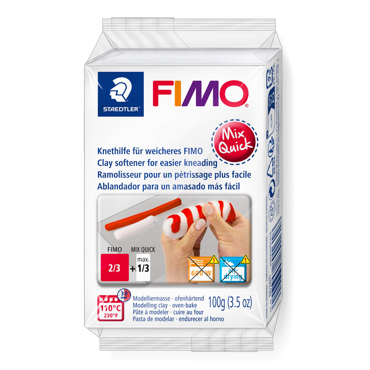 Staedtler Modeller Fimo Soft Mix Quick 100g (1) – Hobby & kreativ (billede 1)